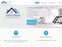 Tablet Screenshot of immo-home.be